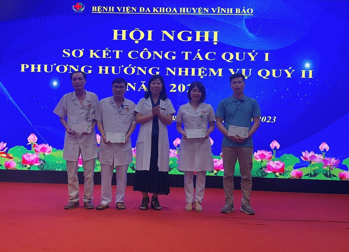 BỆNH VIỆN ĐA KHOA HUYỆN VĨNH BẢO TỔ CHỨC HỘI NGHỊ SƠ KẾT CÔNG TÁC QUÝ I, TRIỂN KHAI PHƯƠNG HƯỚNG NHIỆM VỤ QUÝ II NĂM 2023