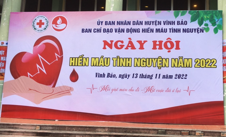 CÁN BỘ VIÊN CHỨC BỆNH VIỆN ĐA KHOA HUYỆN VĨNH BẢO THAM GIA HIẾN MÁU TÌNH NGUYỆN NĂM 2022